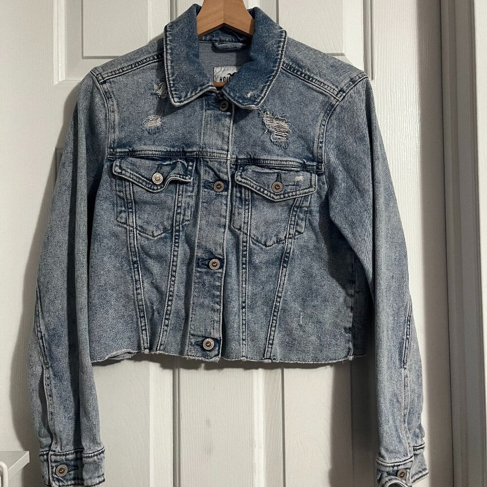 Cropped Hollister Jean Jacket